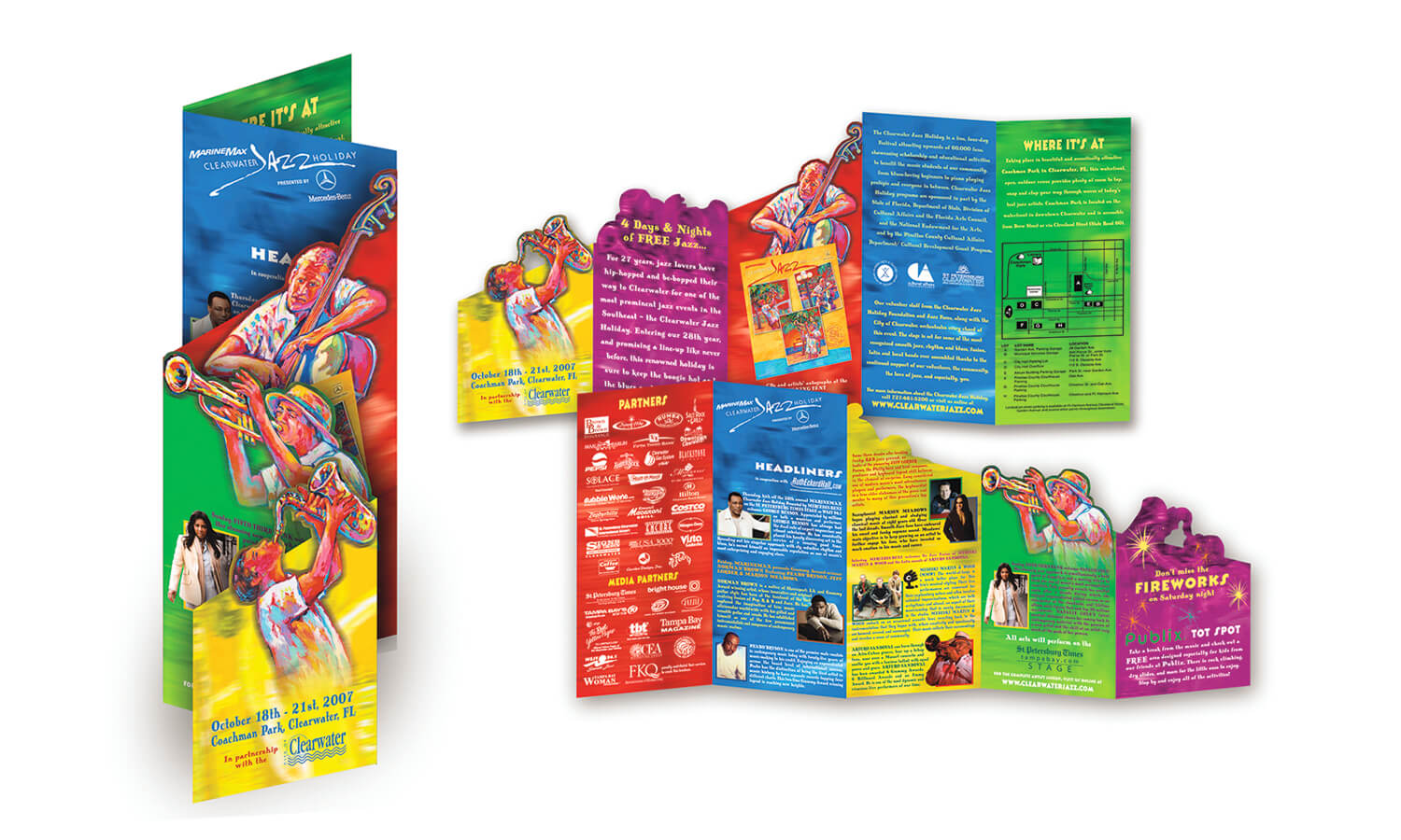 Clearwater Jazz Holiday Branding and Collateral