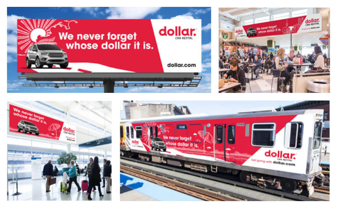 Dollar Rent A Car Out of Home Campaign