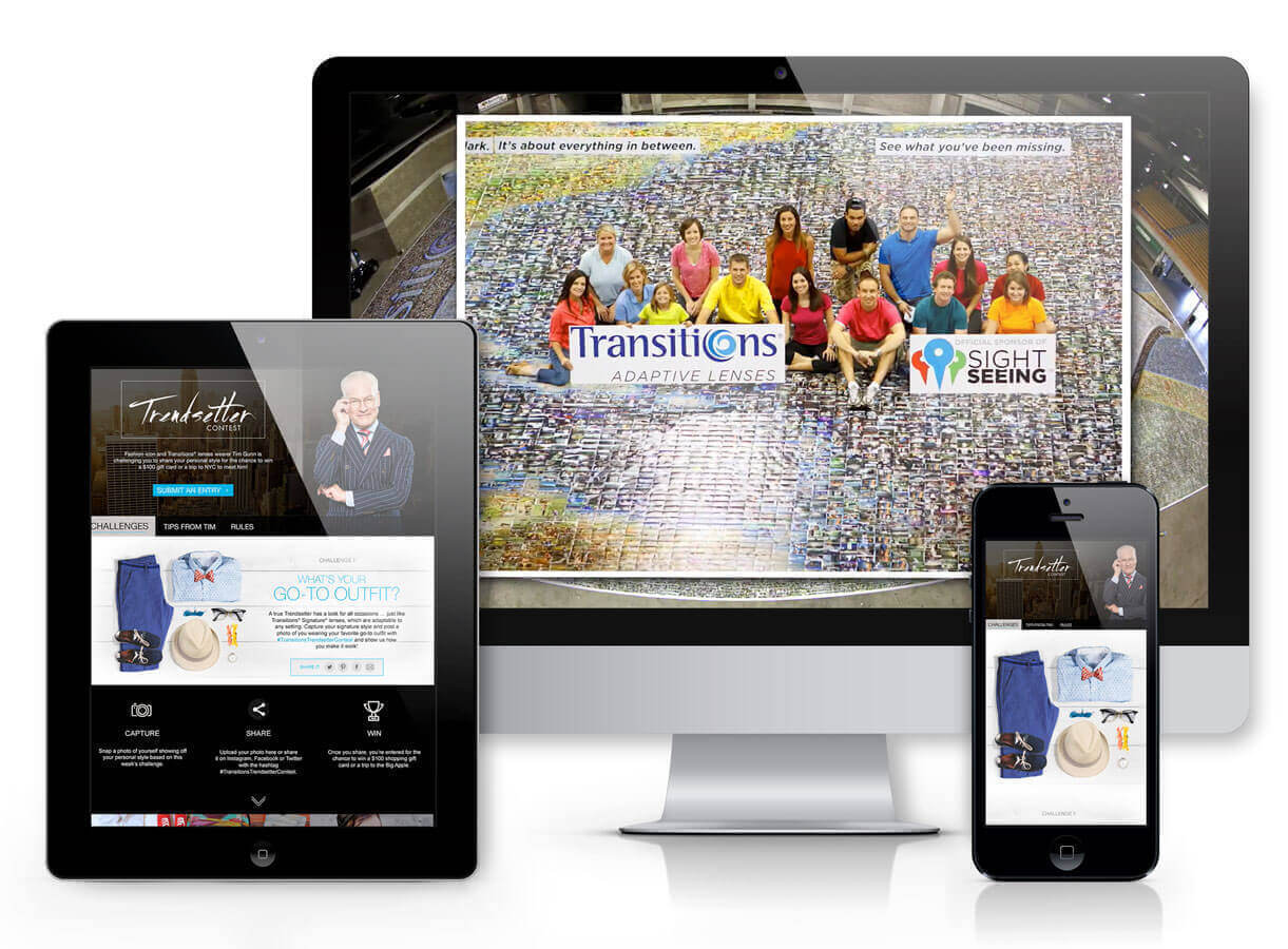 Transitions Lenses Online Experience