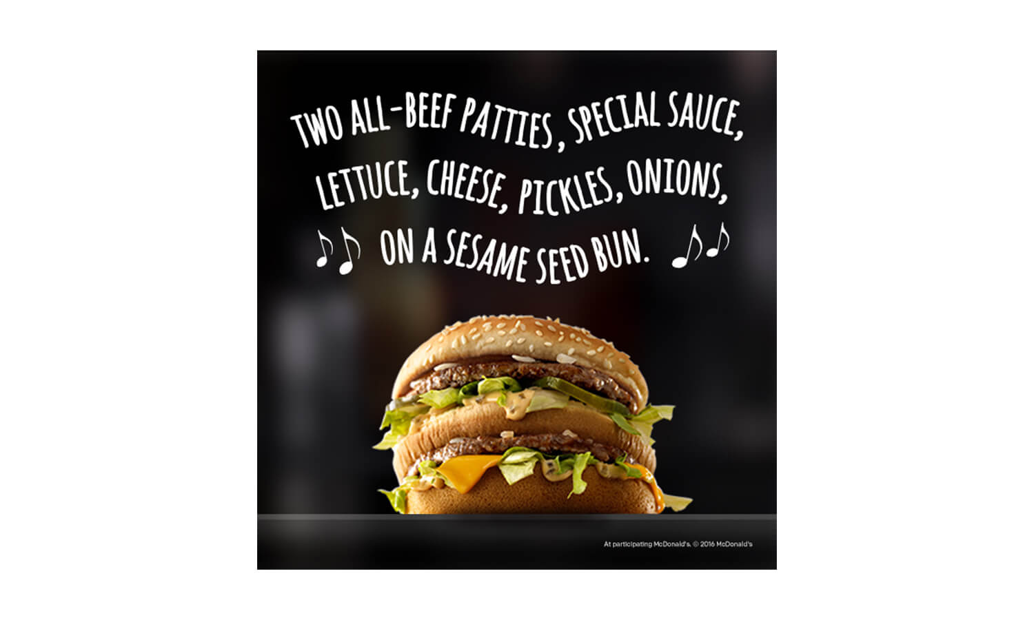 McDonald’s Big Mac Jingle UGC 2